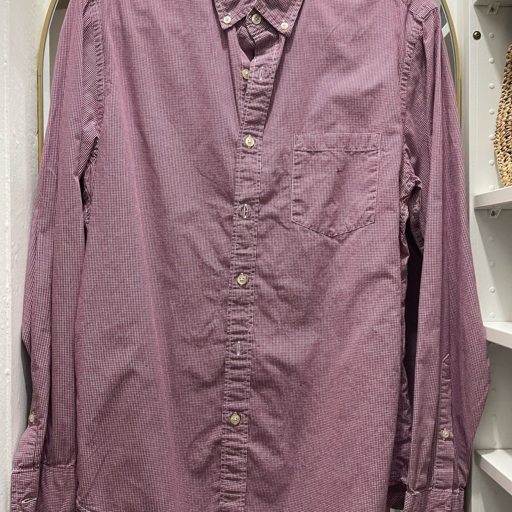 Men Red Dress Shirt J.CREW